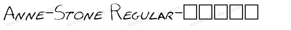 Anne-Stone Regular字体转换